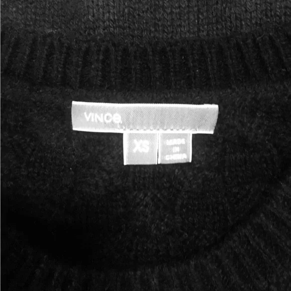 𝅺VINCE yak/wool colorblock sweater . XS( run big ) - Picture 6 of 9